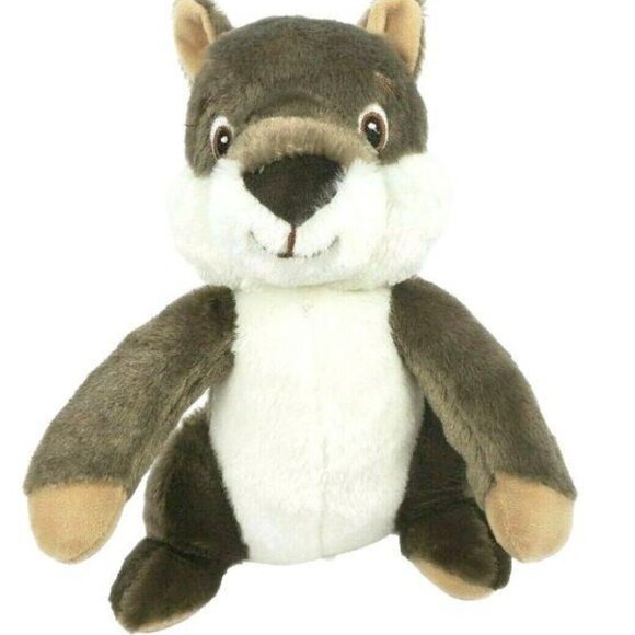 Progressive Seymour Squirrel Plush Chipmunk Stuffed Animal Toy Brown White - Picture 1 of 7